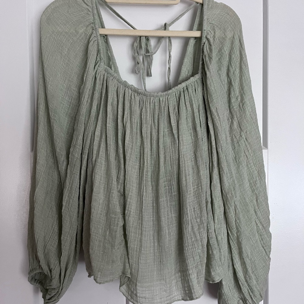 Sage Free People Top Size L